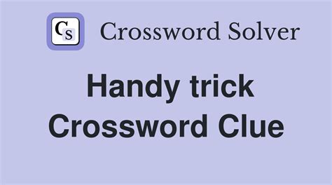 trick crossword clue